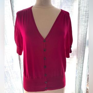 Banana Republic Pink Button Down Blouse XL.